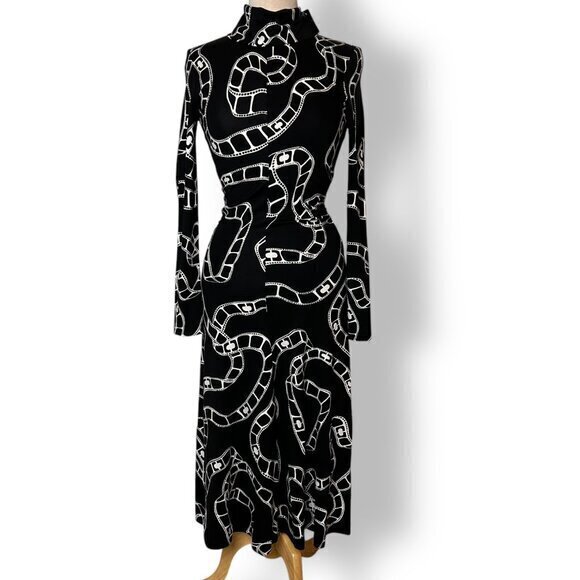 Diane Von Furstenberg Dresses & Skirts - NWT DVF Diane Von Furstenburg Briony Movie Chain A-line Dress Knee Length Sz XS